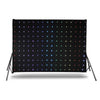 Takatuen verho LED-valolla