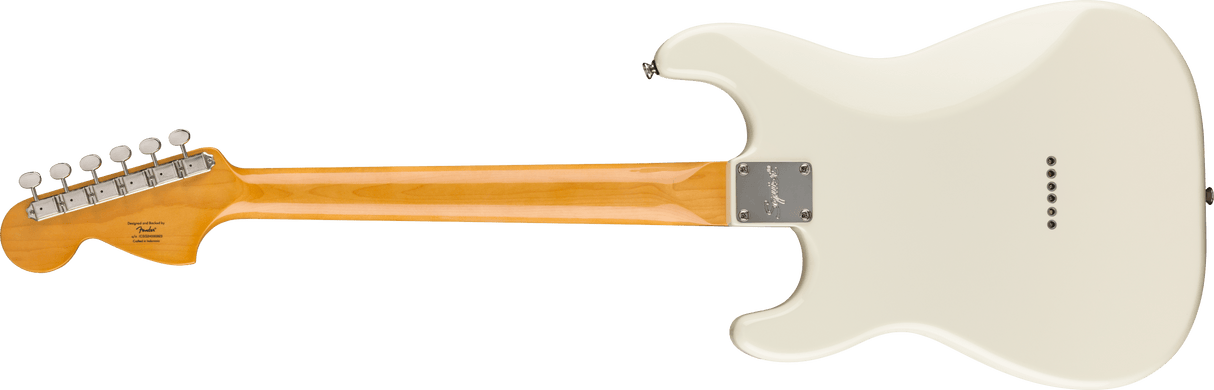 Fender Classic Vibe 70s Stratocaster HT HSS, laakeripuuotelauta, Black pleksi, Olympic White