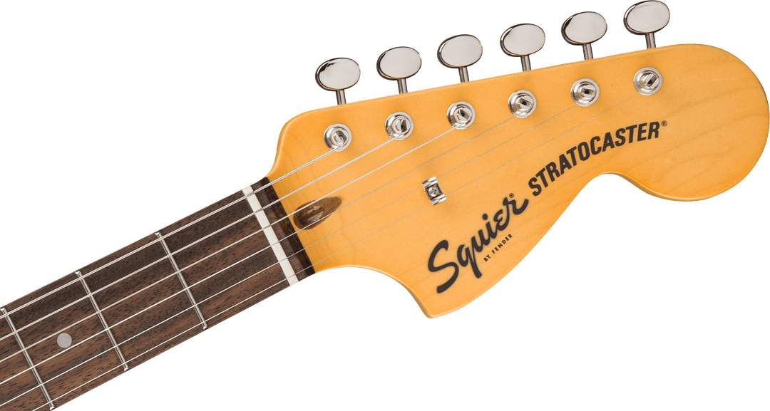Fender Classic Vibe 70s Stratocaster HT HSS, laakeripuuotelauta, Black pleksi, Olympic White