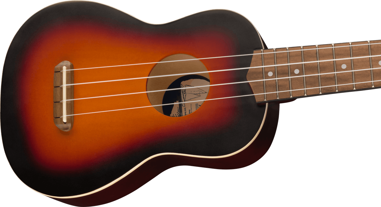 Fender Venice sopraano Ukulelet (2-värinen Sunburst)