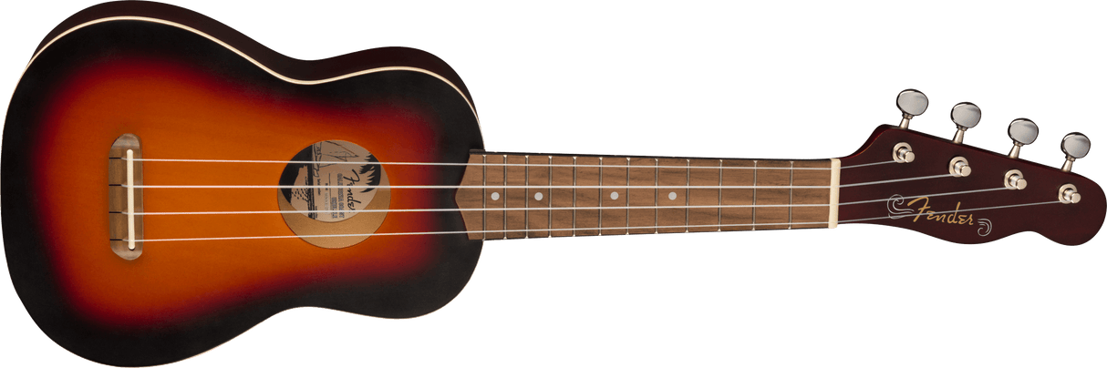 Fender Venice sopraano Ukulelet (2-värinen Sunburst)
