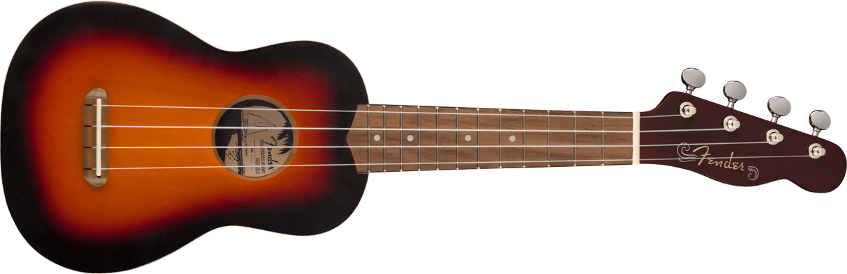 Fender Venice sopraano Ukulelet (2-värinen Sunburst)