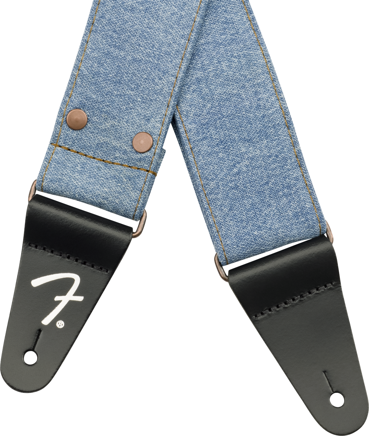Fender x Wrangler Denim kitarahihna (vaalea indigo, 2")