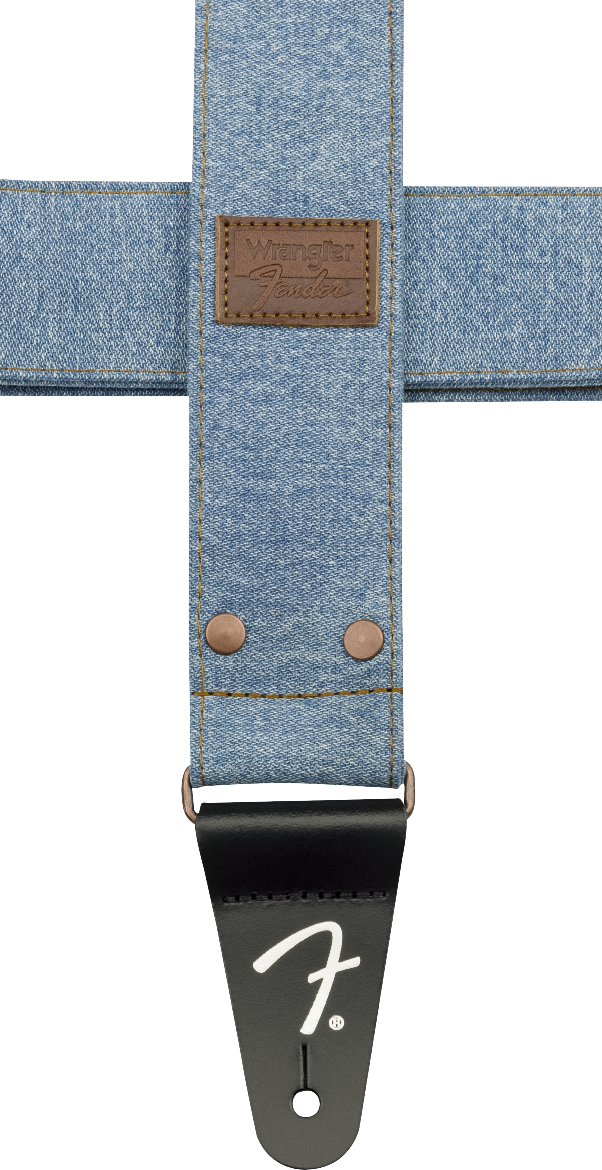 Fender x Wrangler Denim kitarahihna (vaalea indigo, 2")