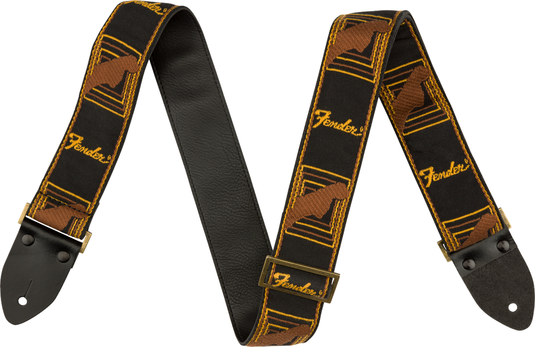 Fender Legacy Vintage Kitarahihna (Black/Yellow/Brown, 2")