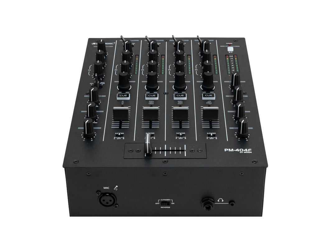 OMNITRONIC PM-404F 4-kanavainen DJ-värähtelypöytä suodattimella ja Bluetooth