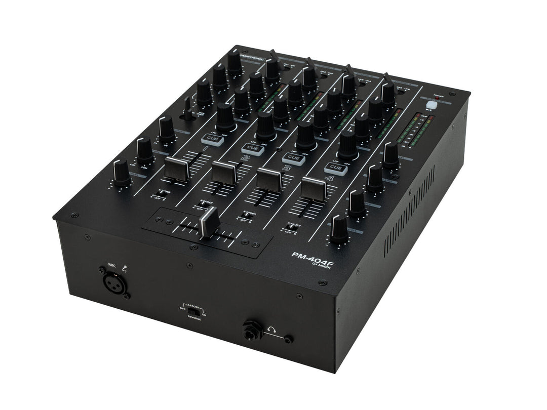 OMNITRONIC PM-404F 4-kanavainen DJ-värähtelypöytä suodattimella ja Bluetooth