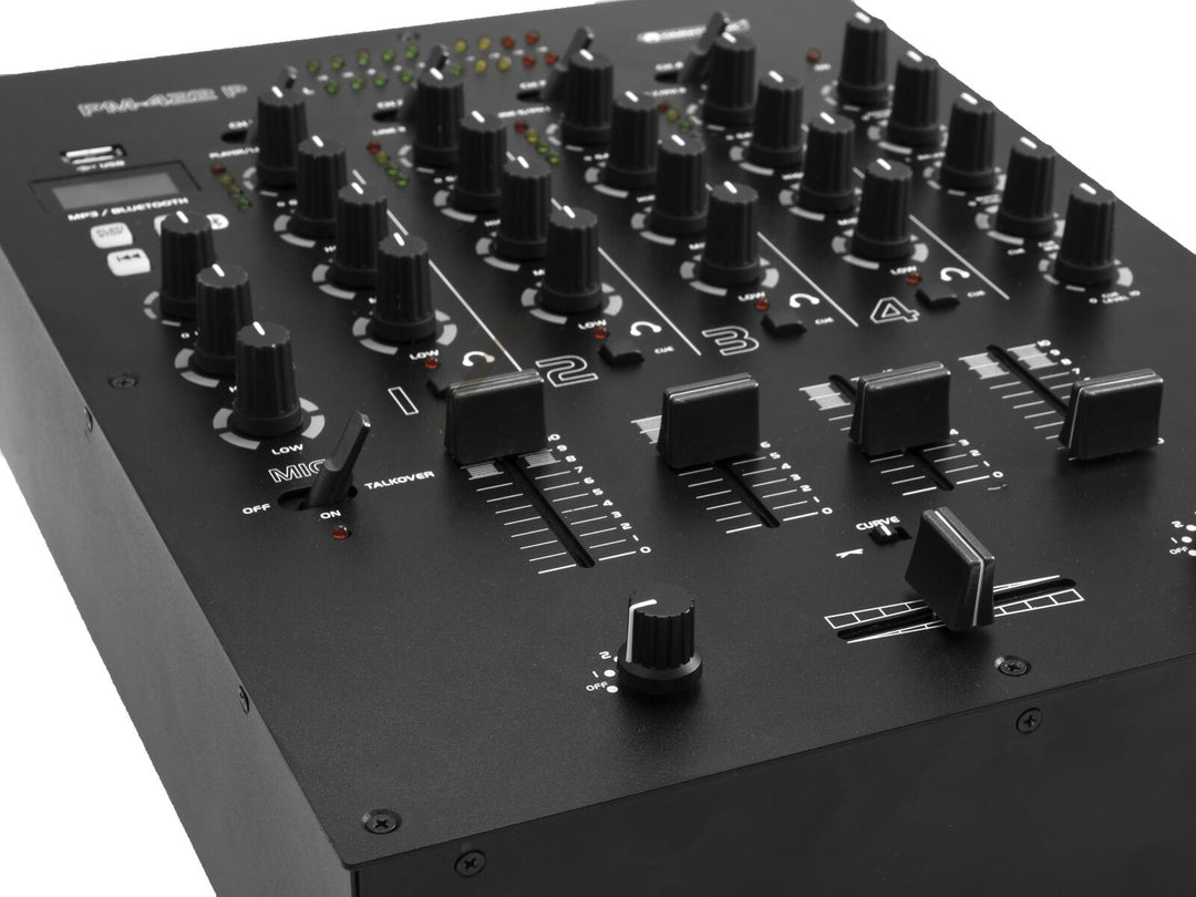 OMNITRONIC PM-422P 4-kanavainen DJ-miksauspöytä Bluetooth & USB Playerilla