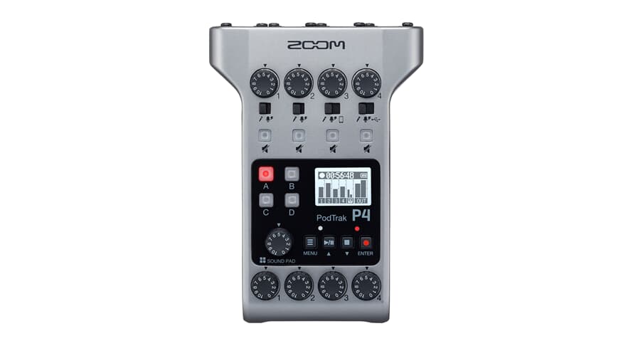 Zoom P4 PodTrak Podcast Mikseri