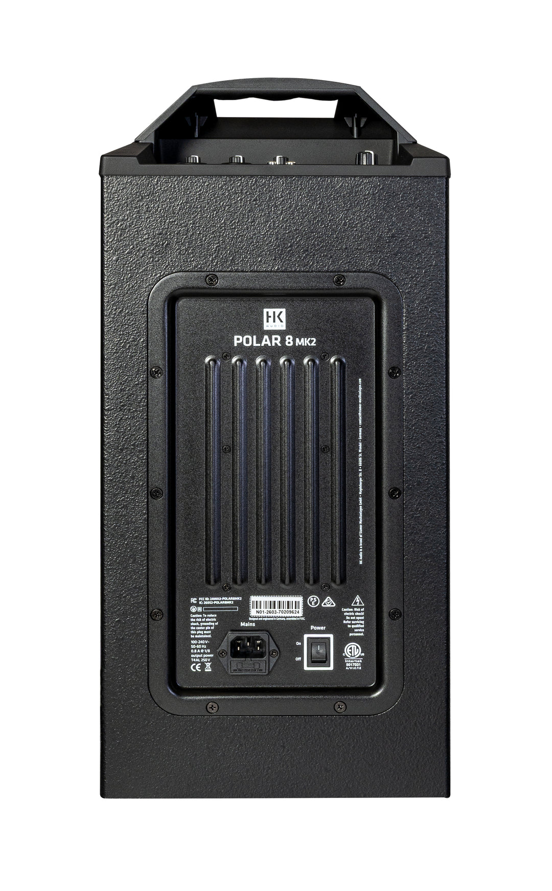 HK Audio POLAR 8 MK2 aktiivinen pylvö-PA-järjestelmä 1200W med Bluetooth (Sort)