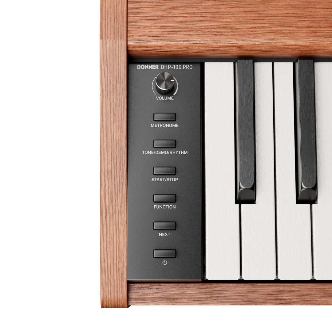 Donner DHP 100 PRO digitaalipiano puuviimeistely