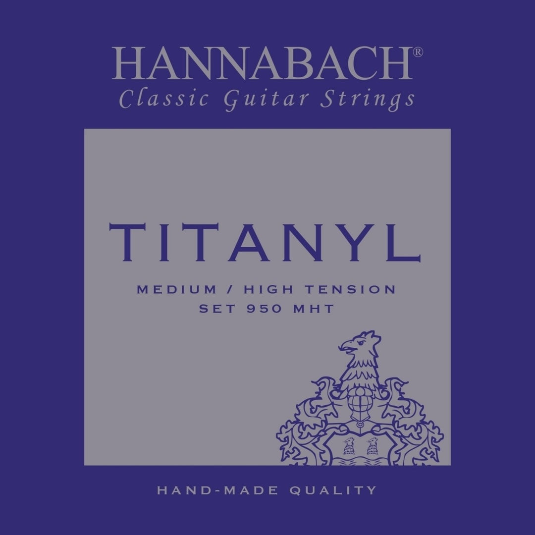 Hannabach Strings for classic kitarat Serie 950 Medium/High Tension Titanyl - Set medium-high (950MHT)