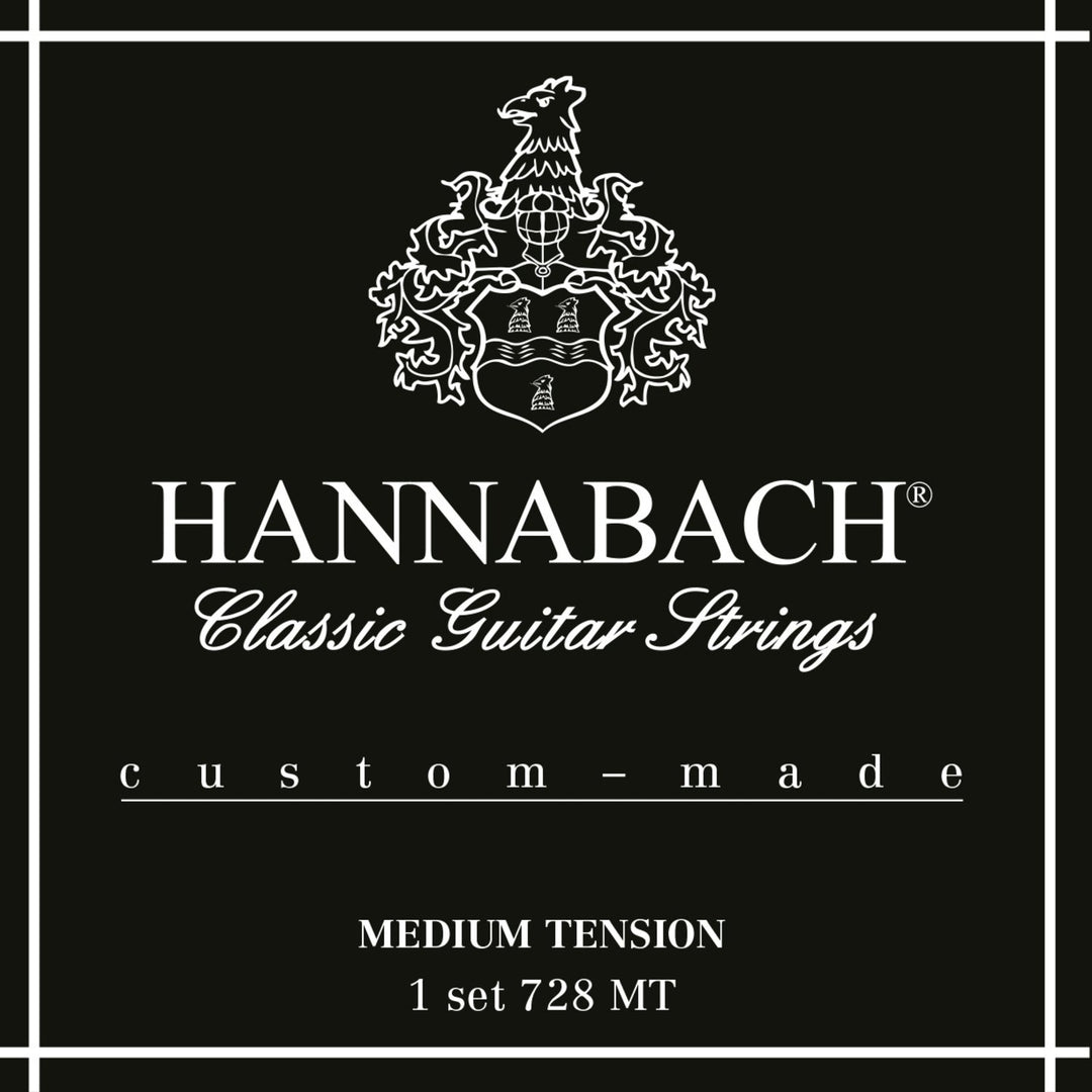 Hannabach Strings klassiselle kitaralle Series 728 Medium Tension Custom Made – Set medium tension (728MT)