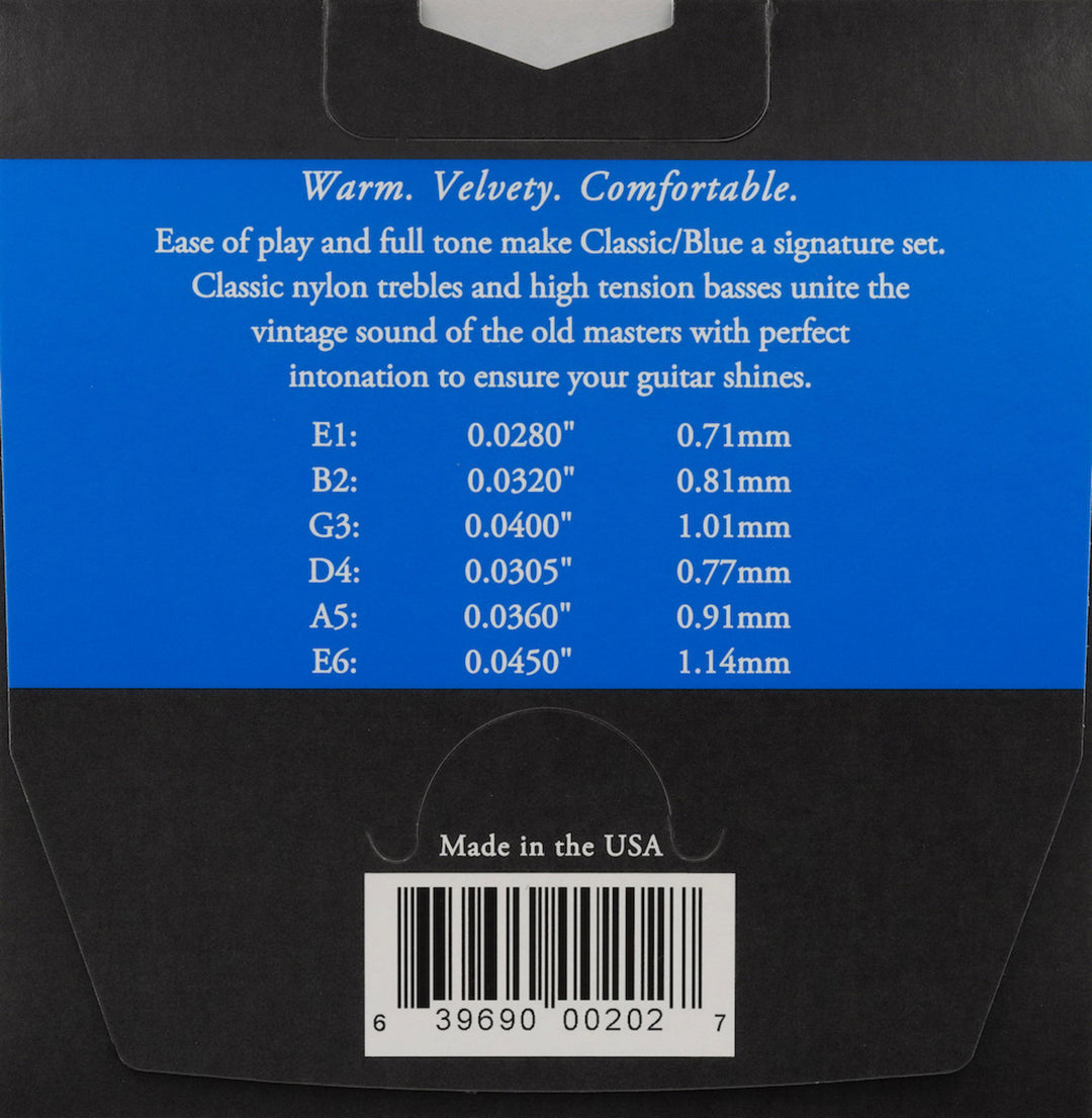 Augustine Strings for classic Kitarat Classic Label - Set Classic Blue (normal/high)