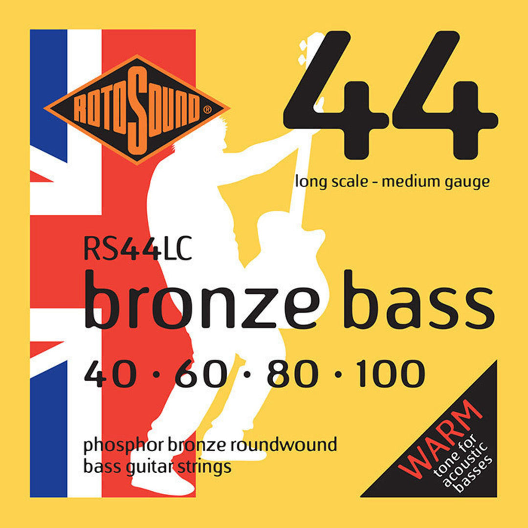 Rotosound kielet akustiselle bassolle Bronze Bass 44 - set 4-kielinen Medium 40-100 (RS44LC)