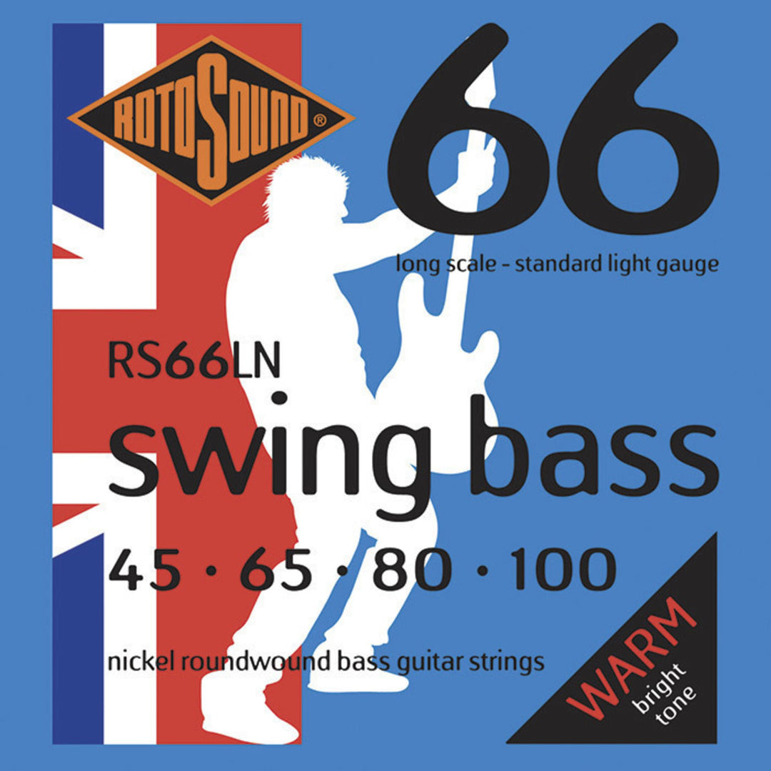 Rotosound E-Bass Jouset Swing Bass 66 - Set 4-string Nickel Standard Light 45-100 (RS66LN)