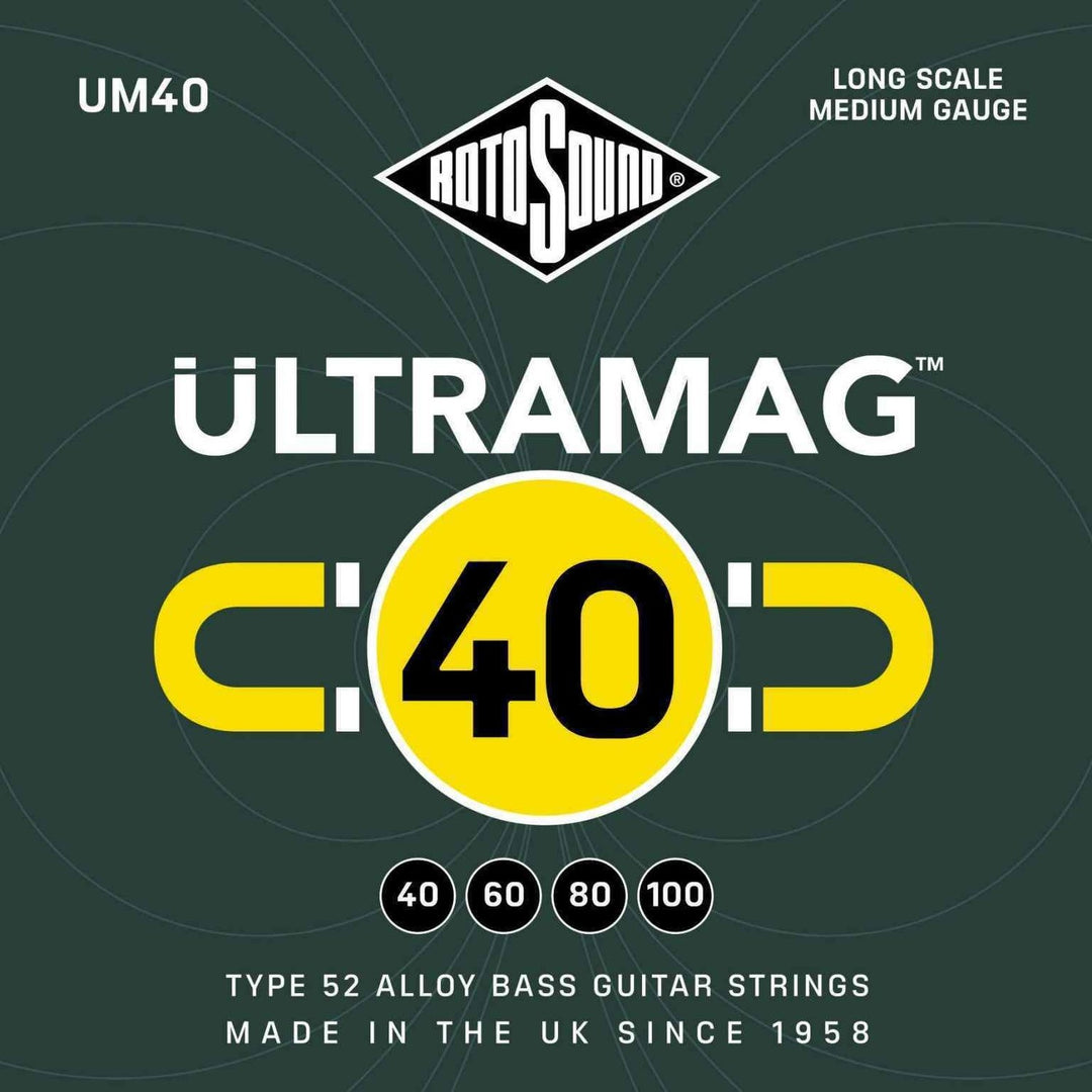 Rotosound E-Bass -kielet Ultramag - Setti 4-kielinen Medium 40-100 (UM40)