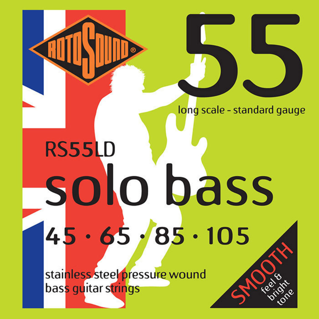 Rotosound E-Bass -jouset Solo Bass 55 - Setti 4-kielinen Standard 45-105 (RS55LD)