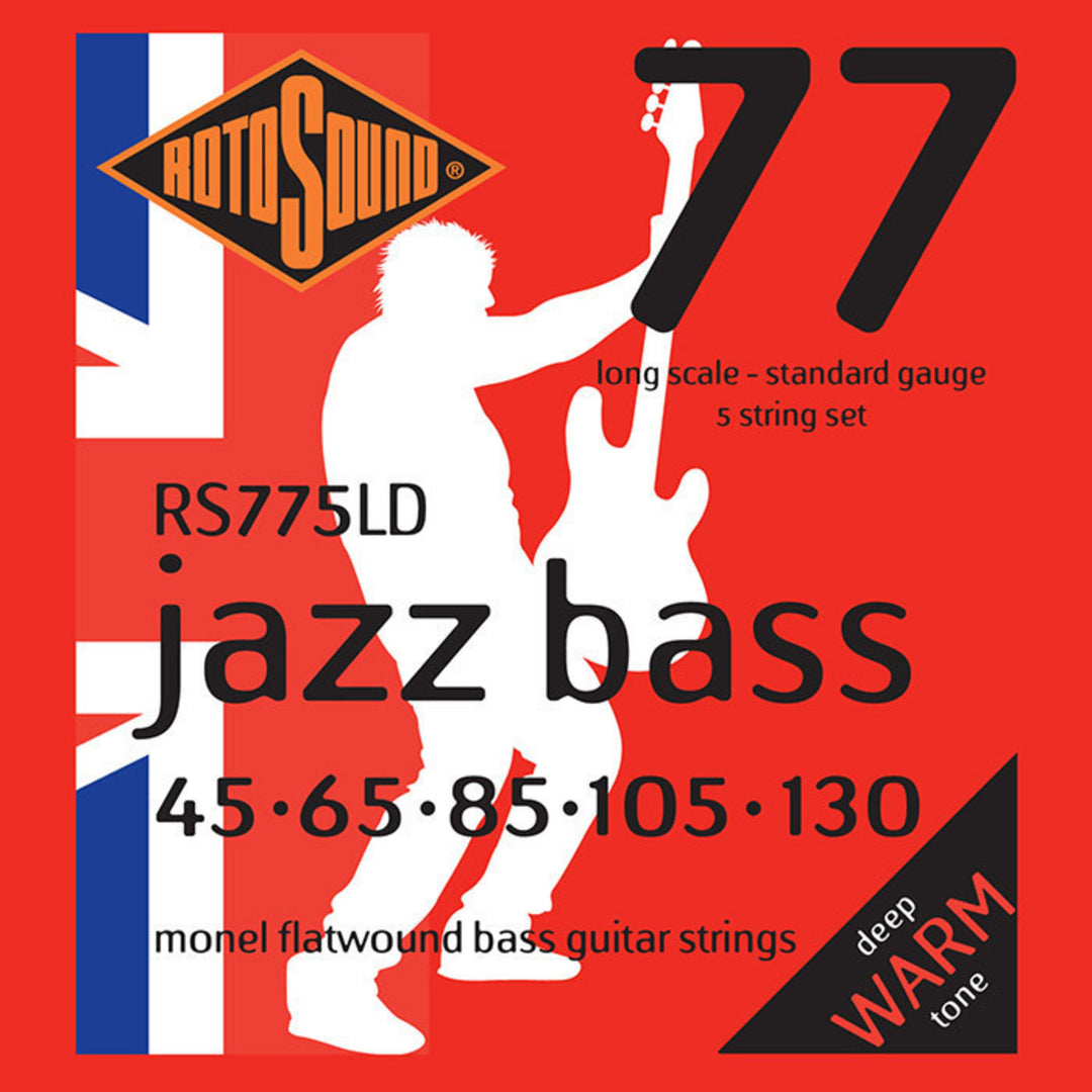 Rotosound Jazz Bass -kielet Jazz Bass 77 - set 5-kielinen Flatwound Standard 45-130 (RS775LD)