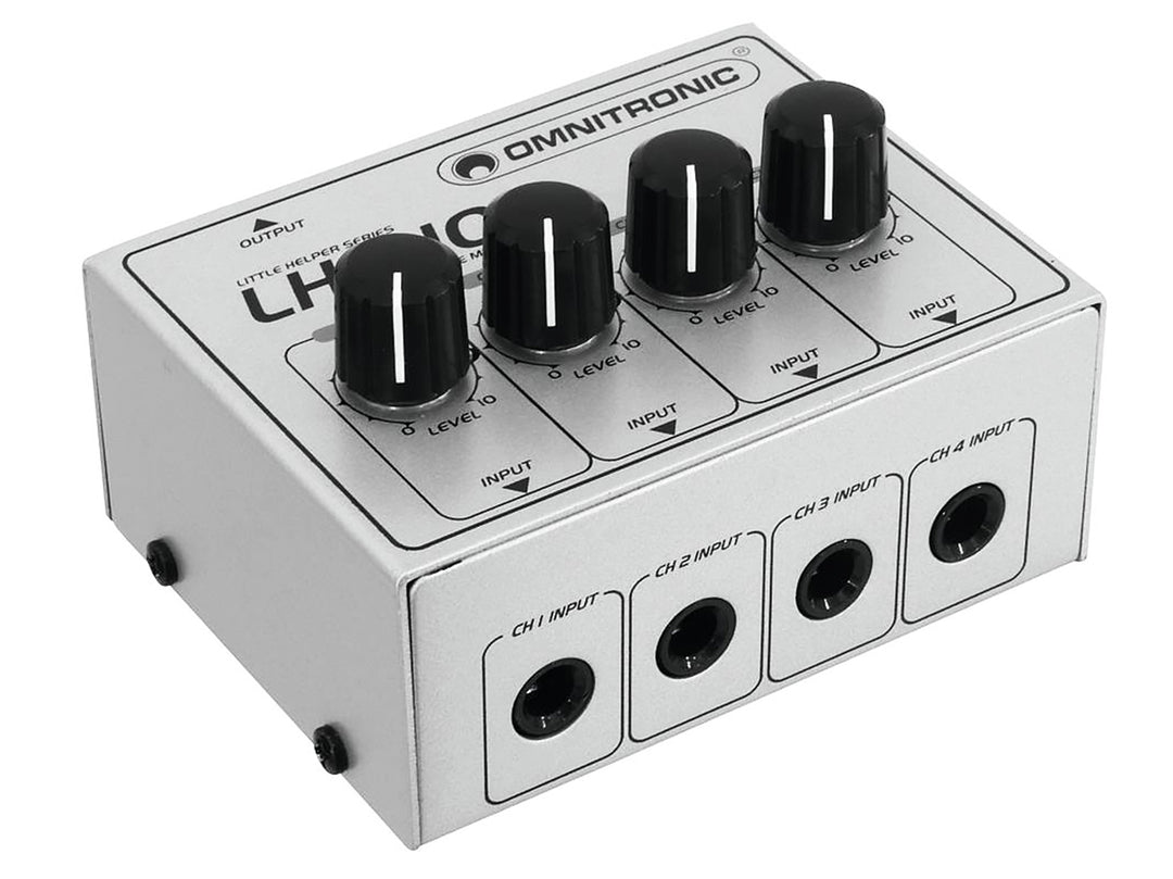 Omnitronic LH-010 - 4-kanavainen Passiivimikseri