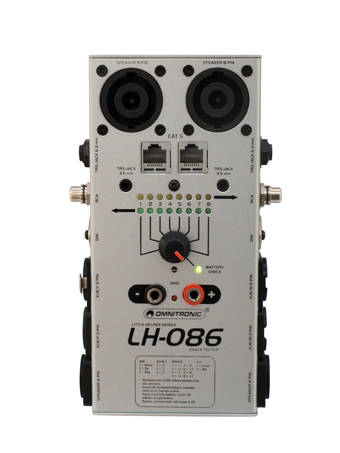 OMNITRONIC LH-086 kaapelitesteri