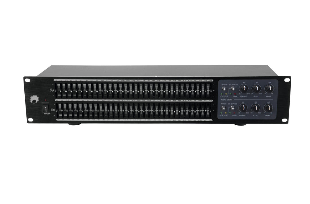 OMNITRONIC GEQ-2310 Ekvalisaattori 2x31-kaista
