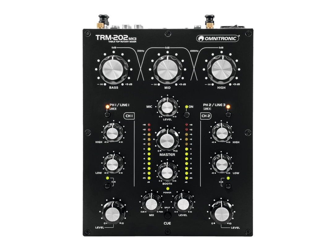 OMNITRONIC TRM-202MK3 2-kanavainen pyörivä mikseri