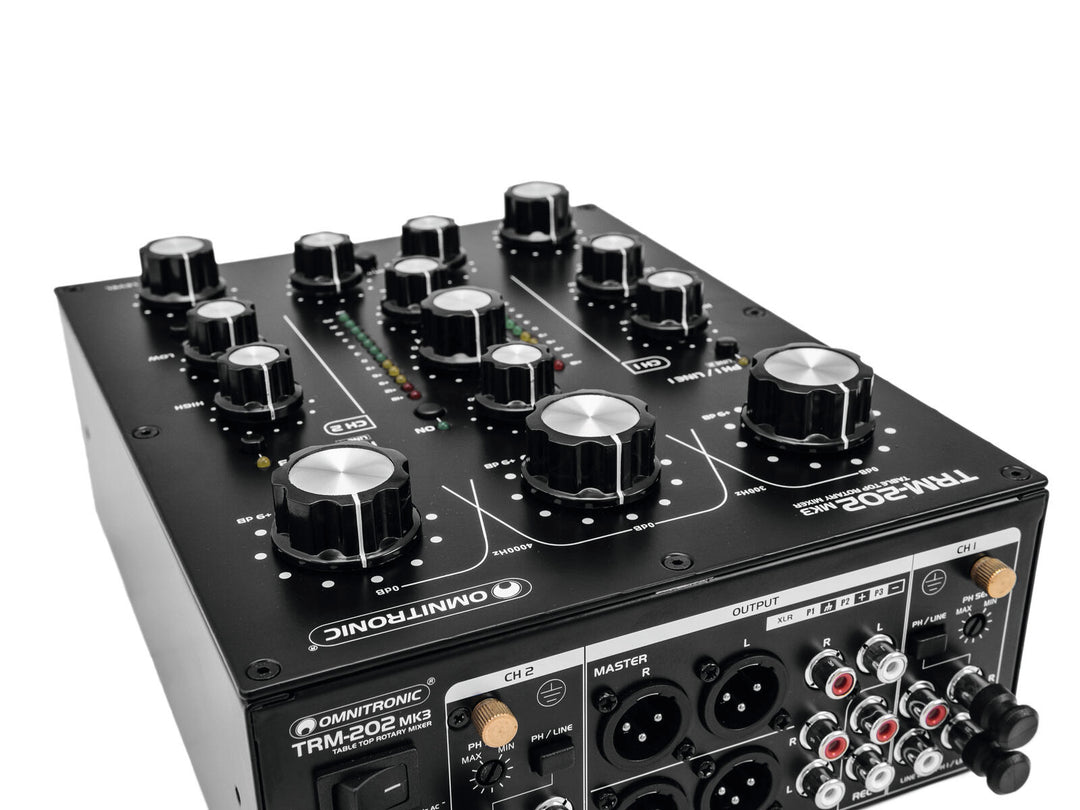 OMNITRONIC TRM-202MK3 2-kanavainen pyörivä mikseri