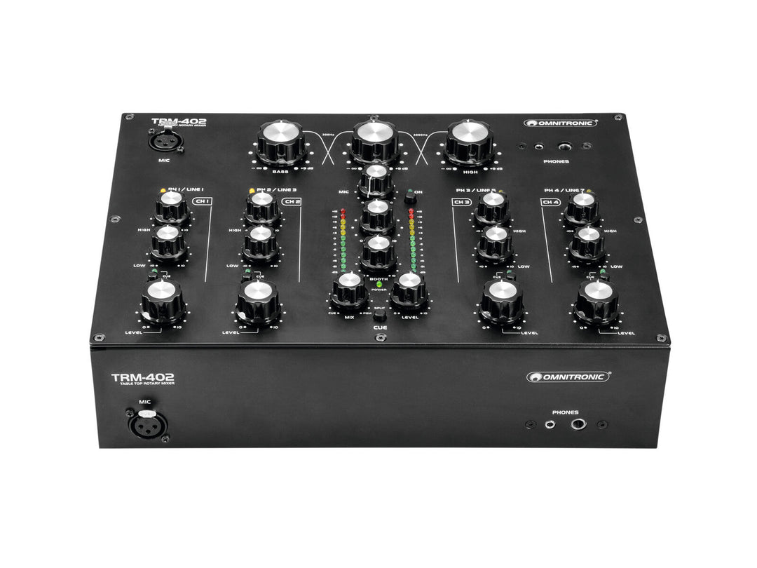 OMNITRONIC TRM-402 4-kanavainen Rotary-mikseri