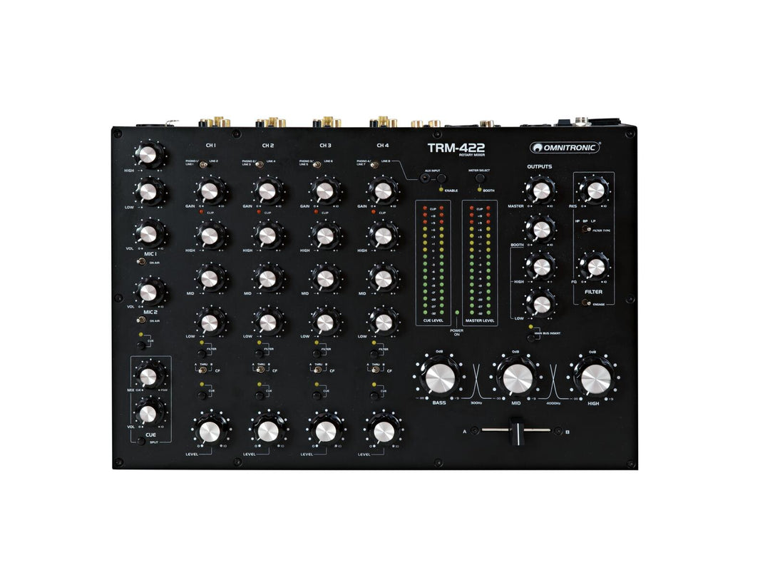 OMNITRONIC TRM-422 4-kanavainen pyörivä mikseri