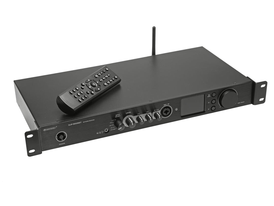 OMNITRONIC DJP-900NET Class D Vahvistin Internet-radiolla