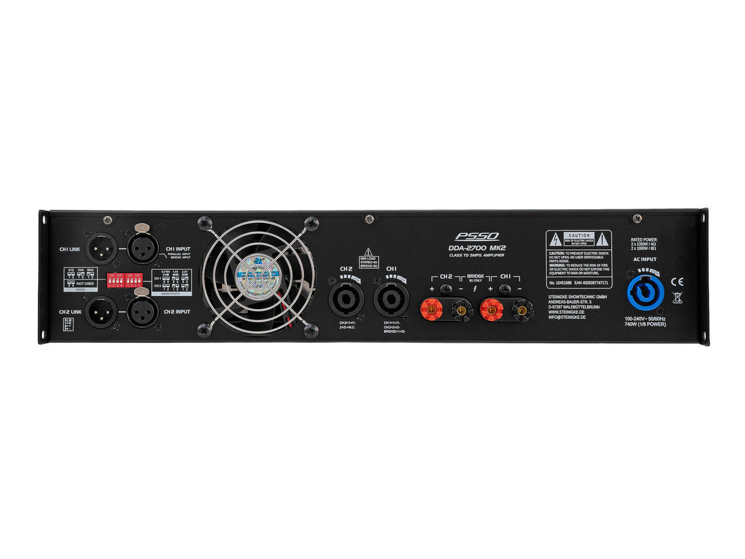 PSSO DDA-2700 MK2 2-kanavainen Vahvistin