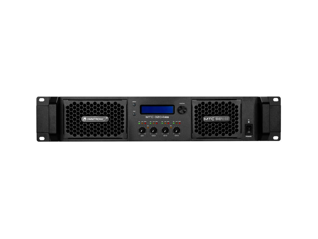 OMNITRONIC MTC-3204DSP 4-kanavainen Vahvistin with DSP