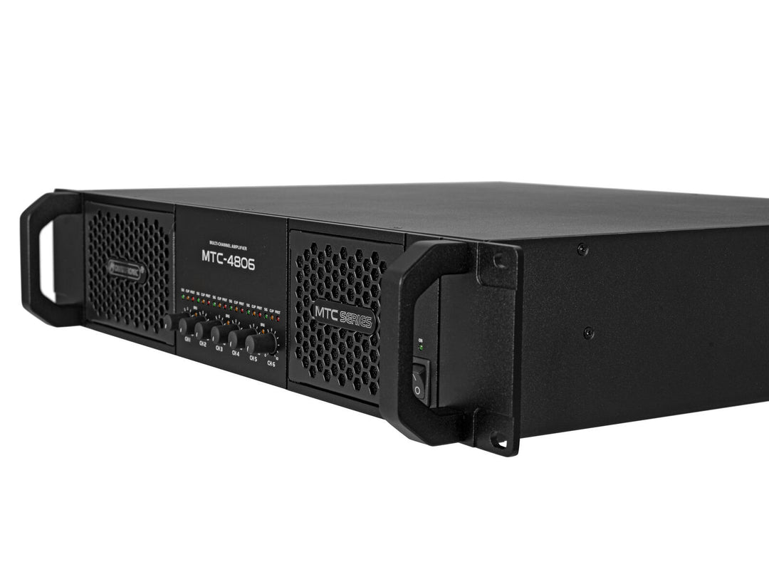 OMNITRONIC MTC-4806 6-kanavainen Vahvistin