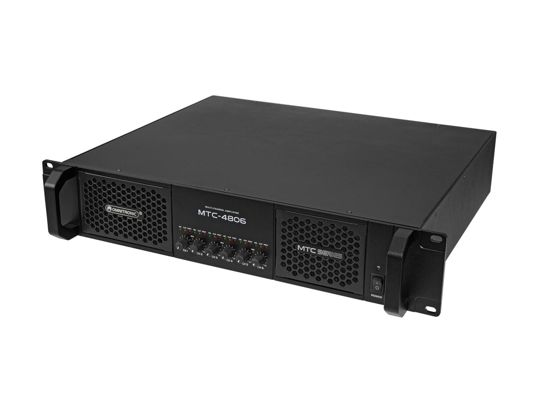 OMNITRONIC MTC-4806 6-kanavainen Vahvistin