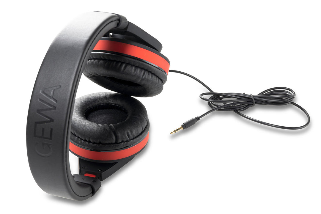 GEWA kuulokkeet HP six - P/U 20 (Black / punainen)