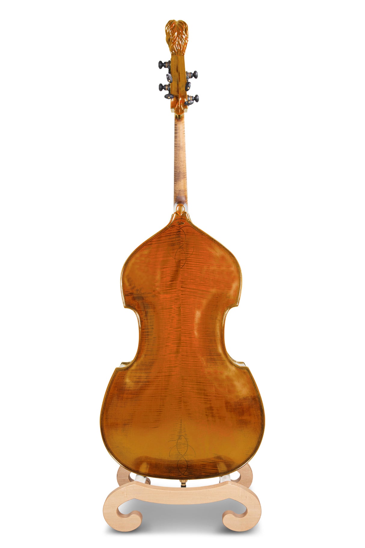 GEWA Double bass Meister Rubner SOLO - 3/4 (Amber colour with lion head scroll)
