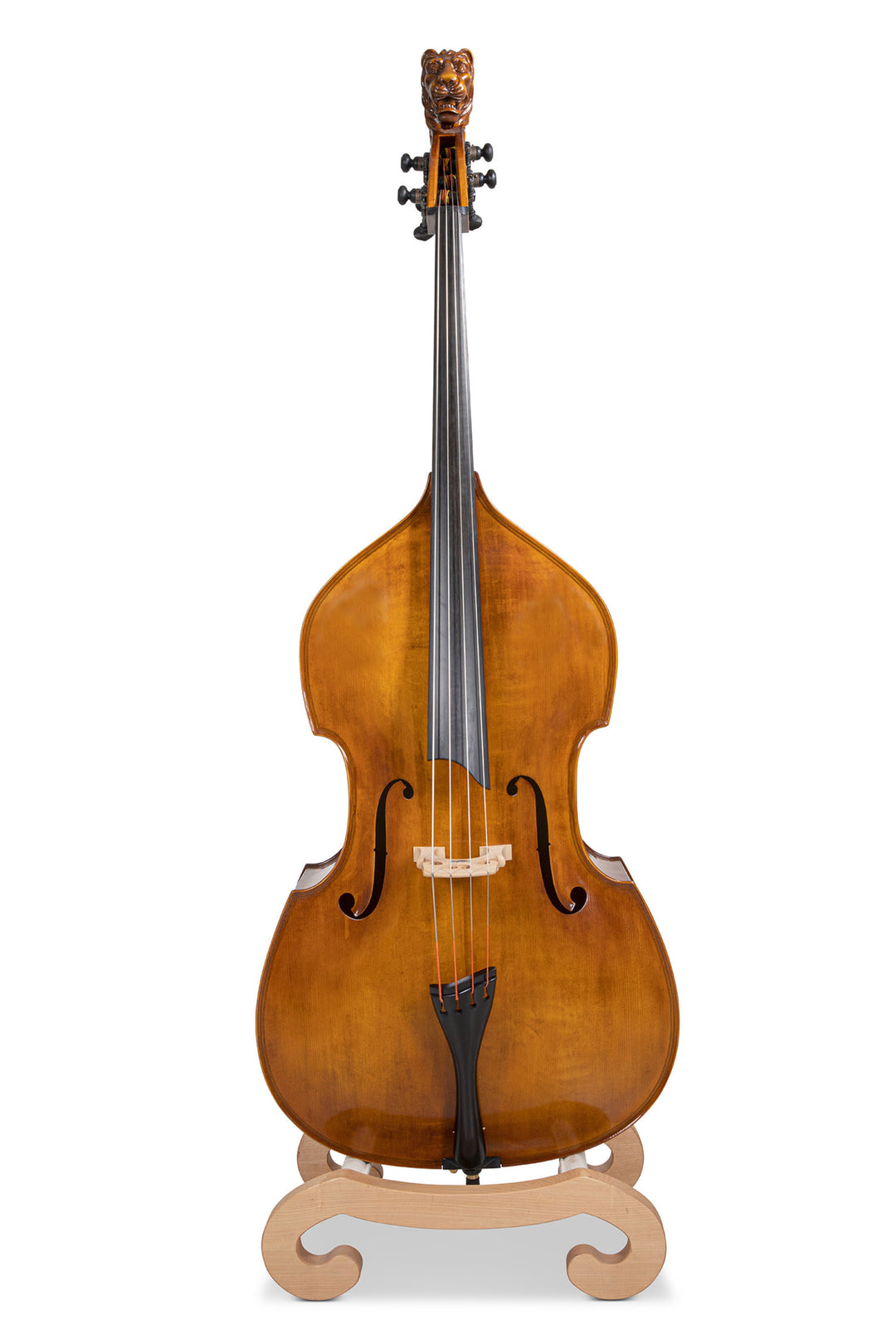 GEWA Kontrabasso Meister Rubner SOLO - 3/4 (Amber colour with lion head scroll)