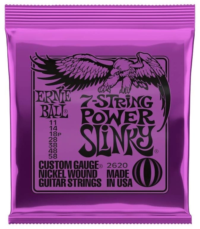 Ernie Ball 2620 7-String Power Slinky Nickel