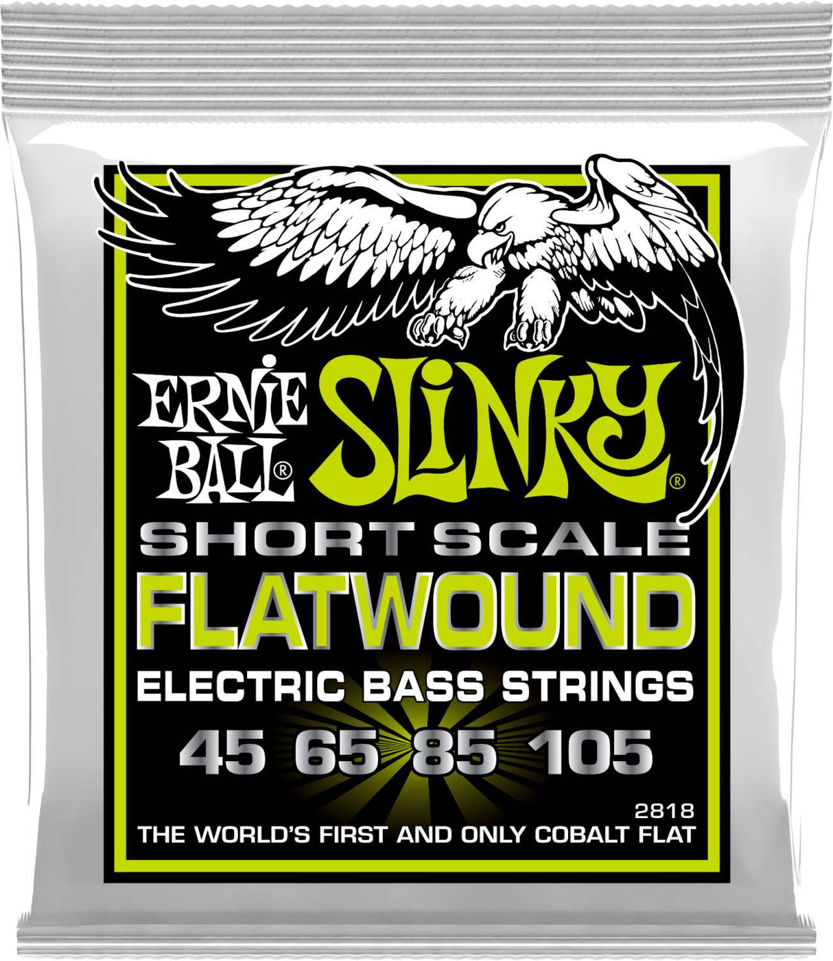 Ernie Ball P02818 flatwound Slinky lyhytskaalaiset bassokielet Regular