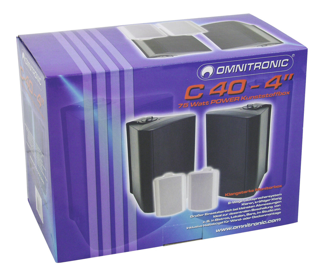 OMNITRONIC C-40 musta 2x