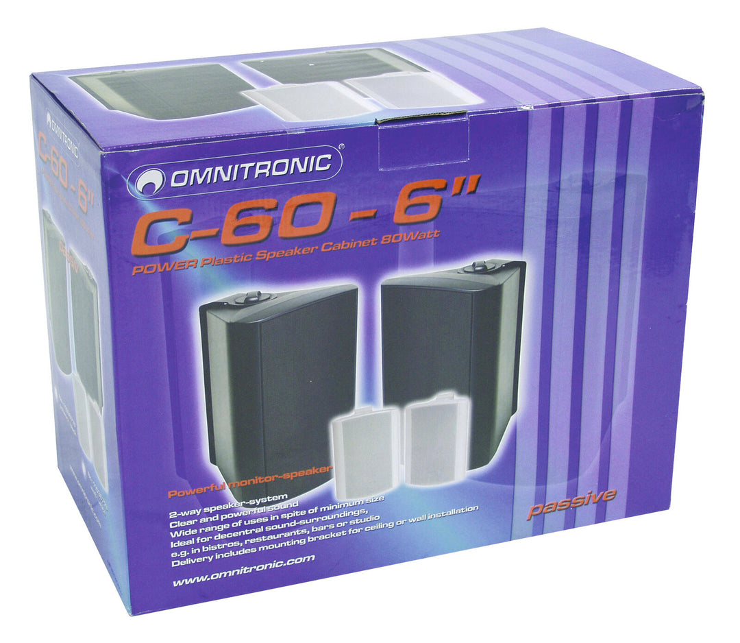 OMNITRONIC C-60 musta 2x