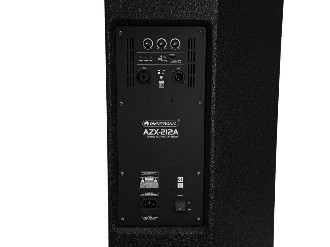 Omnitronic AZX-212A Aktiivinen PA Kaiutin