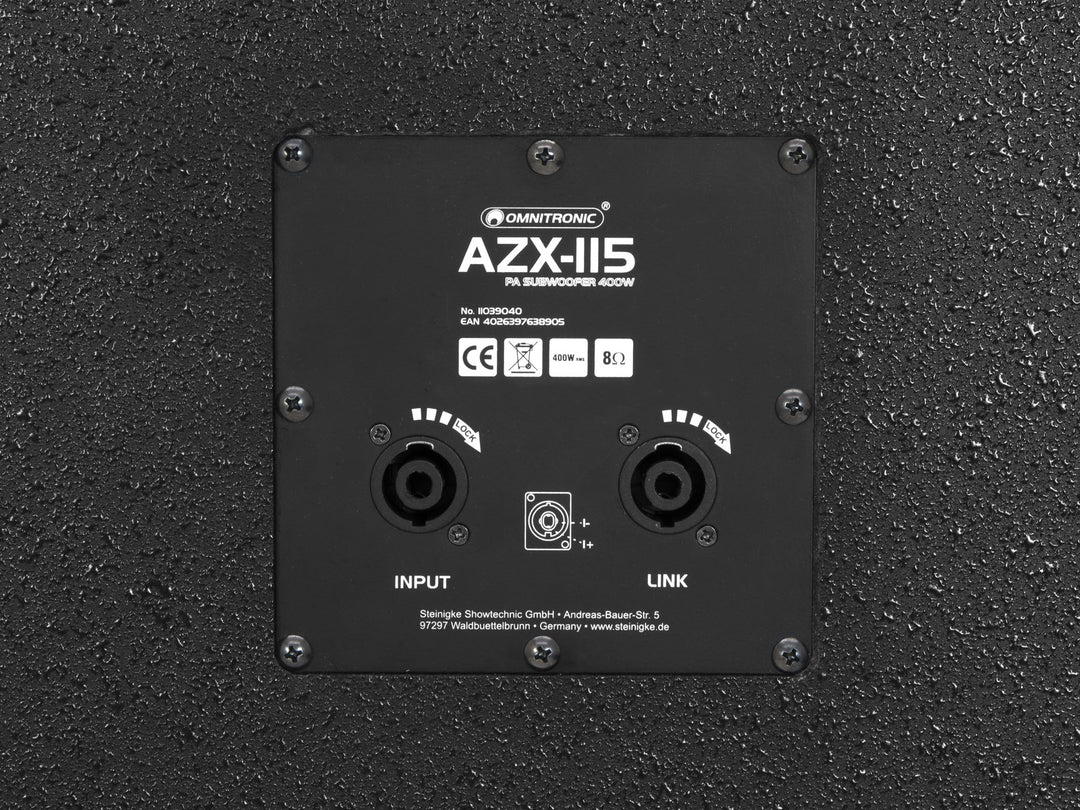 Omnitronic AZX-115 - Passiivinen Subwoofer