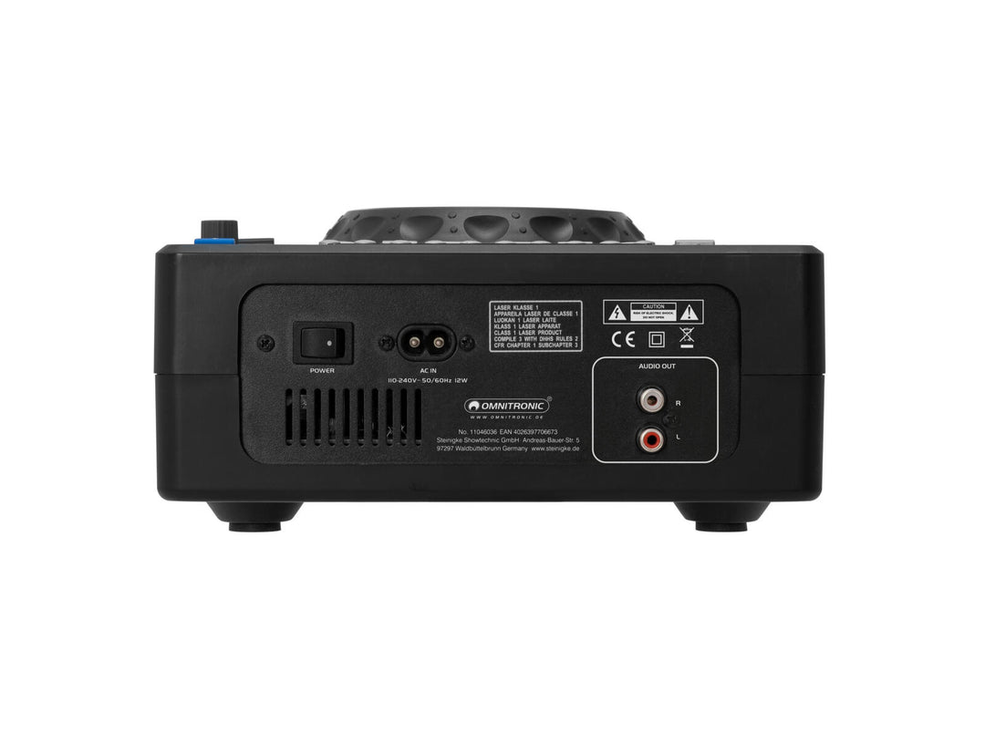 OMNITRONIC XMT-1400 MK2 pöytätason CD-soitin