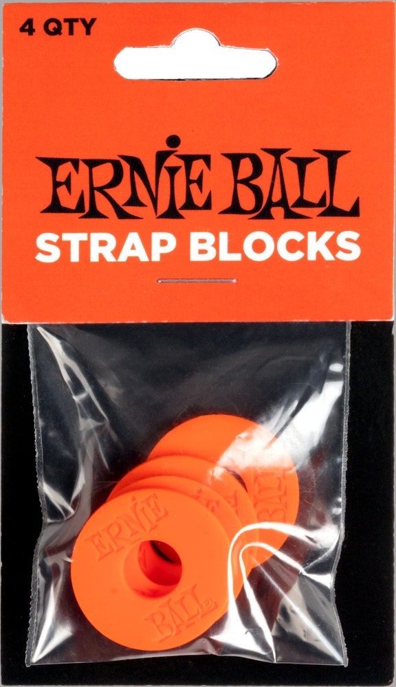 Ernie Ball 5620 hihnan lukituspalat, Red, 4 kpl