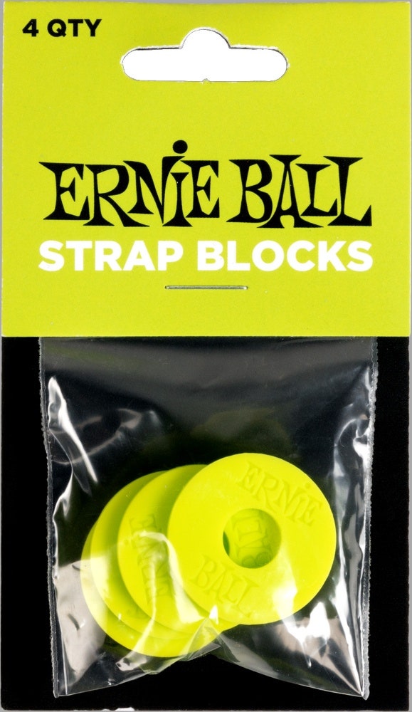Ernie Ball 5622 hihnan lukituspalat, vihreä, 4 kpl