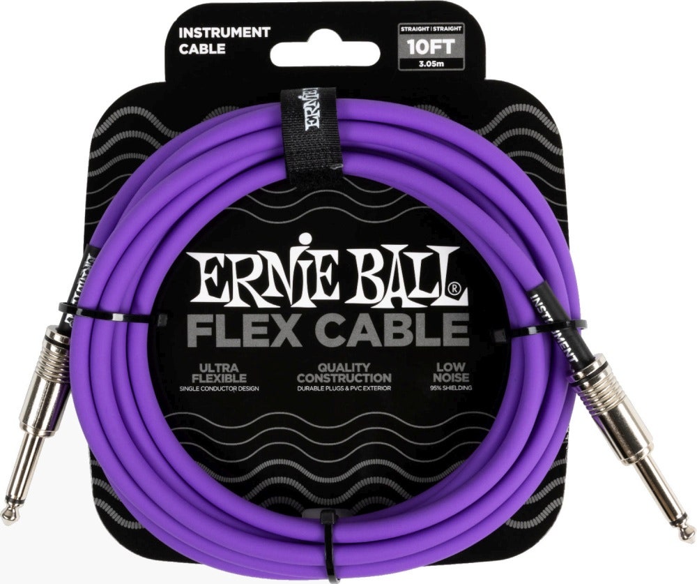 Ernie Ball 6415 FLEX -instrumenttikaapeli 3 m - violetti