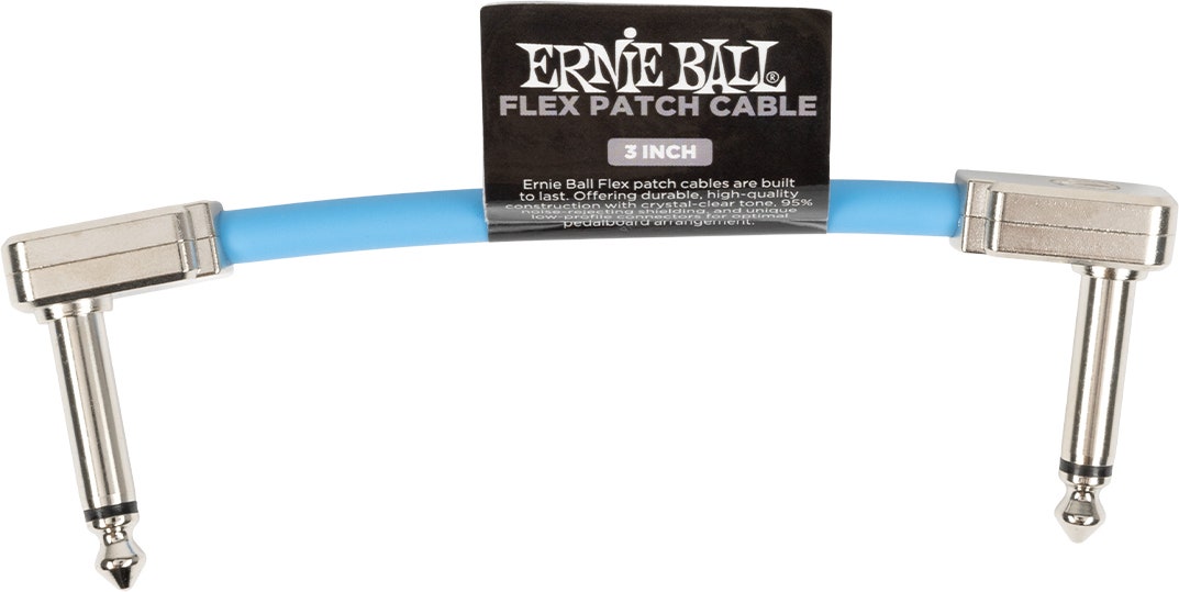 Ernie Ball 6454 Flex Patch Cable Blue 7,5cm