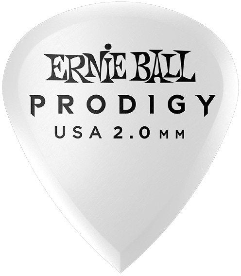Ernie Ball EB-9203 2,0mm White Mini Prodigy -plektrat 6-pack